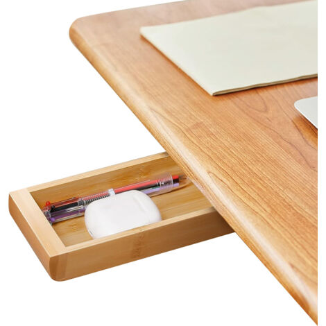 Tiroirs en bois sous la table, organiseur de tiroir caché auto-adhésif coulissant, rangement fait main facile à installer sous la table (1/5)