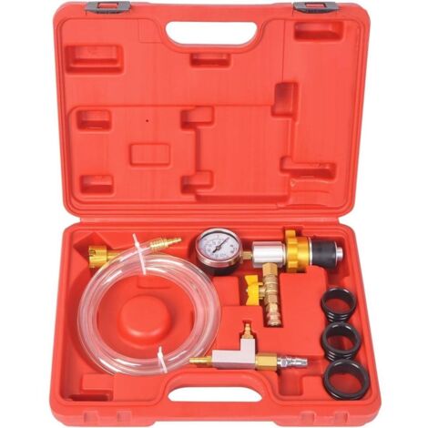 Kit de remplissage de liquide de refroidissement pour système de refroidissement de radiateur : manomètre de purge à vide, outil et kit de remplissage de liquide de refroidissement