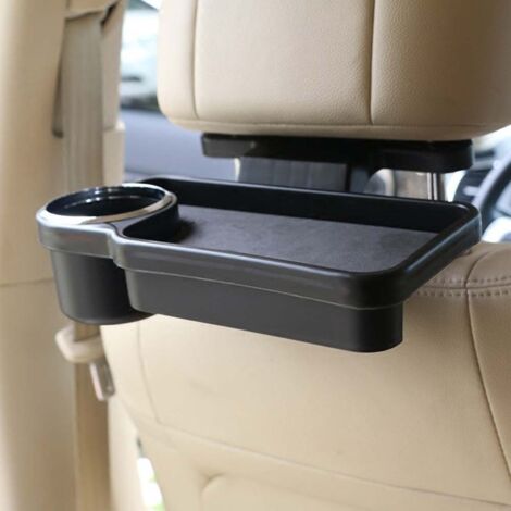 Plateau Siège Voiture Pliable | Avec Porte-gobelets & Support Téléphone – Charge Max 20 Kg, Ajustable, Pour Voyage