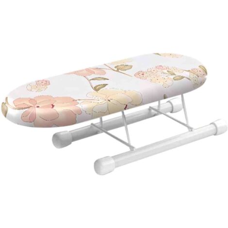 Mini table à repasser pliable et peu encombrante pour la maison et les voyages, avec repassage des poignets et des cols (Pivoine) (1/5)