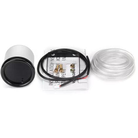 Manomètre de pression de suralimentation 52 mm (2 pouces) pour voiture, instrument auxiliaire, noir (1/5)
