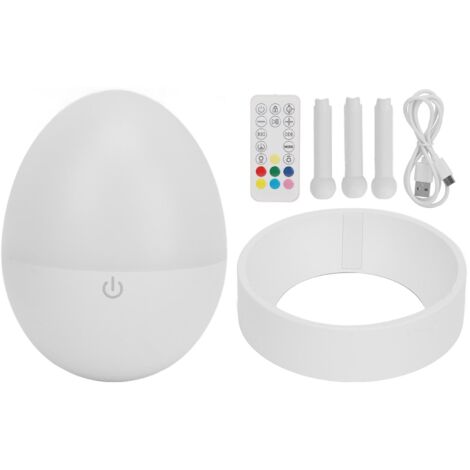 Machine à bruit blanc pour dormir, blanche, avec télécommande, éclairage coloré intelligent, rechargeable, arrêt automatique, 20 voix apaisantes.
