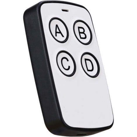 Télécommande sans fil universelle 4 canaux 433 MHz pour portail roulant électrique et porte de garage (noire) (1/5)
