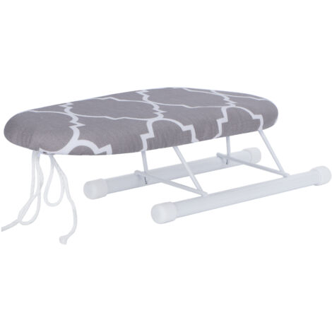 Mini table à repasser pliable pour manches, poignets et cols, idéale pour la maison et les voyages. Grille classique. (1/5)