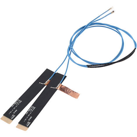 2 antennes WiFi double bande 2,4 GHz/5 GHz, forte compatibilité, pour ordinateur sans fil, câble d'antenne intégré (1/5)