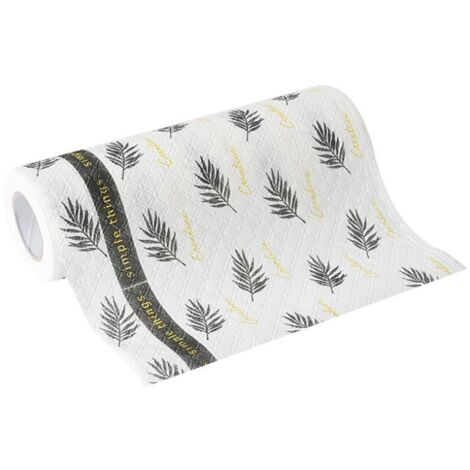 Rouleau de torchons faciles à nettoyer, réutilisables et détachables (motif feuilles) (1/5)