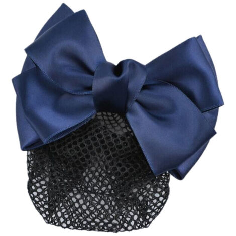 Filet à cheveux à nœud papillon, élégant, barrette, cache-chignon pour serveuse/infirmière, bleu (1/5)