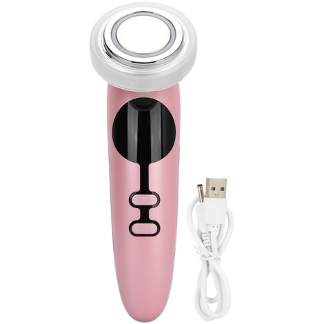 Appareil EMS facial multifonctionnel de luminothérapie photonique pour le massage du visage et le rajeunissement de la peau (rose) (1/5)