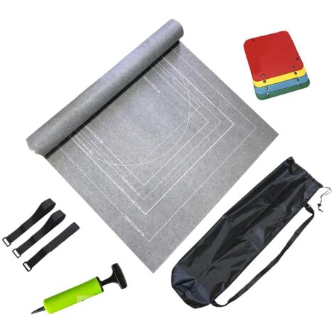 Tapis de rangement pour puzzles enroulable grande capacité 140 cm x 99 cm (55 po x 39 po), en feutre, pour puzzles jusqu'à 3 000 pièces, épaisseur 1,5 mm. (1/5)