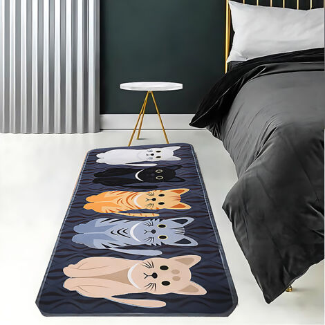 Lot De 2 Tapis De Cuisine Antidérapants Motif Poules Colorés VAPOKF - Absorbants, Lavables En Machine - Parfait Pour Cuisine, Couloir Et Buanderie