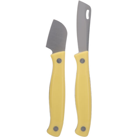 Ensemble de 2 couteaux de jardinage en acier au carbone pour greffer et tailler les semis (1/5)