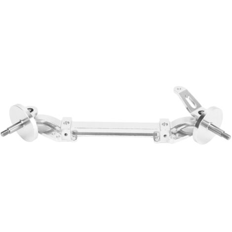 Essieu avant de direction RC 179 mm en alliage d'aluminium argenté, pièce de rechange pour voiture RC Tamiya 1/14 (1/5)