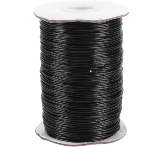 Corde cirée écologique de 1 mm x 160 m, tissée à la main, imperméable, en fil de fer ciré. (1/5)