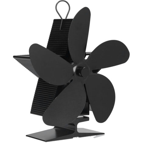 Ventilateur de cheminée à 5 pales, écologique, pour poêle à bois, pour une utilisation intérieure. (1/5)