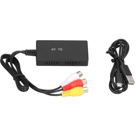 Convertisseur audio et vidéo vers interface multimédia HD ABS HD pour consoles PS et projecteurs 1080p (noir)