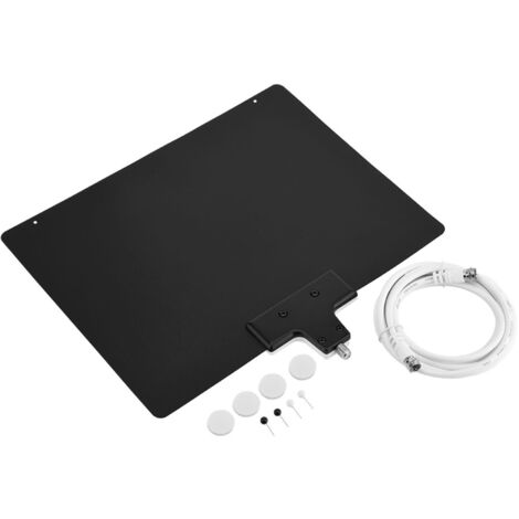 Antenne TV numérique UHF intérieure ultra-mince LAN-1041, portée de 56 km (35 miles), compatible avec les téléviseurs 720p, 1080p et 4K Full HD. (1/5)