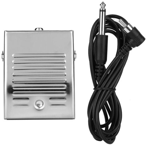 Pédale de tatouage en acier inoxydable avec interface RCA pour machine à tatouer (1/5)