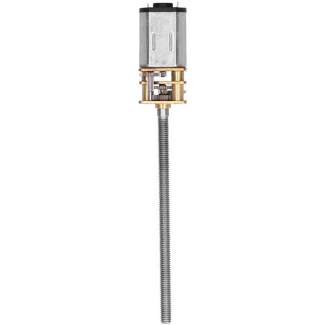 Moteur à engrenages 180 tr/min M3x55 mm en laiton et aluminium pour machines industrielles et équipements mécaniques, 6 V CC, 12FN20 (1/5)