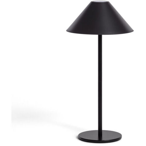 Lampe de bureau LED portable Carmdering noire 3W pour extérieur avec batterie rechargeable USB (1/5)