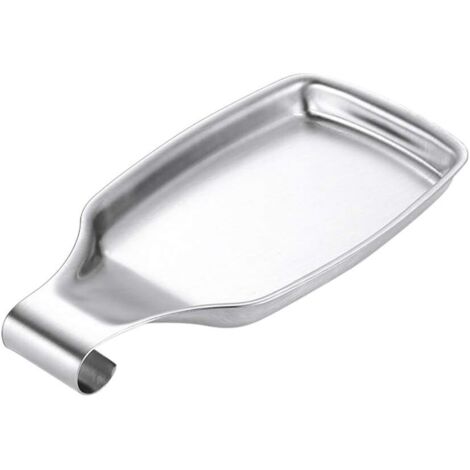 Repose-cuillères en acier inoxydable, porte-cuillères argenté, repose-ustensiles de cuisine pour couteaux et fourchettes (2110,8 cm) (1/5)