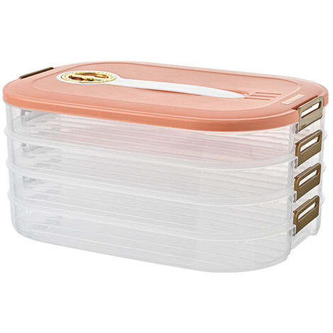 Boîtes de conservation alimentaire, boîtes de rangement pour raviolis, boîtes de congélation rapide multicouches de qualité alimentaire (1/5)