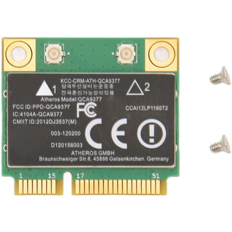 Adaptateur réseau Mini PCIe, WiFi double bande et Bluetooth 4.2, adaptateur réseau sans fil haut débit de 433 Mbps, compatible avec Windows 7/8/10.