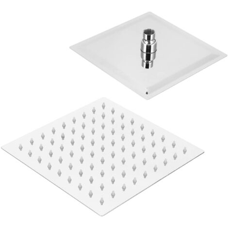 Pommeau de douche carré de 8 pouces, pommeau de douche réglable G1/2 pouce, accessoire de salle de bain pour la maison (1/5)