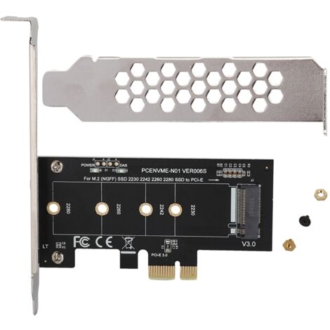 Adaptateur de connecteur de carte d'extension PCI-E vers M.2 pour disques durs M.2 NGFF NVMe.