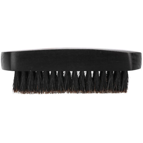Brosse à barbe ovale noire pour homme - Kit de soin, rasage et entretien de la barbe (1/5)