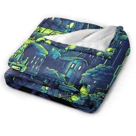 La couverture à thème « Futurama » est douce et confortable, idéale pour les voyages, les chambres, les salons, les canapés et les bureaux.