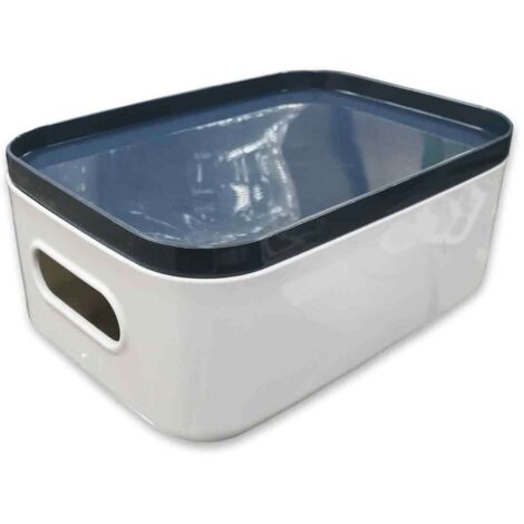 Boîte de rangement pour épices et cosmétiques de cuisine et de salle de bain avec couvercle (taille moyenne) (1/5)