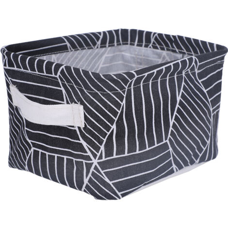 Paniers de rangement pour articles de papeterie et cosmétiques, organisateurs de bureau pour jouets de bébé, noirs