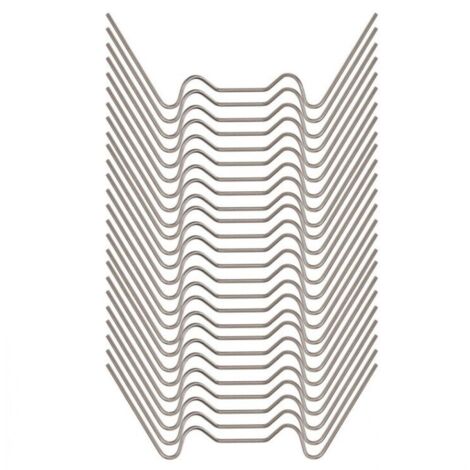 100 clips de fixation pour verre de serre, clips en acier inoxydable de type W, mini clips de fixation pour serre, adaptés aux serres de jardin en verre (1/5)