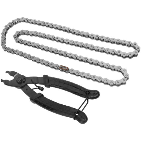 Chaîne de vélo 415H 110L avec disjoncteur, adaptée aux motos, motos de motocross, scooters, véhicules tout-terrain, tondeuses à gazon et autres kits de chaîne pour vélos électriques. (1/5)