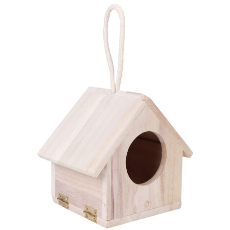 Accessoires pour nichoirs et cages de reproduction suspendus en bois pour l'extérieur, adaptés aux jardins et aux cours. (1/5)