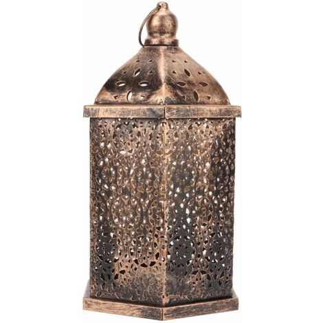 Suspension d'extérieur en fer forgé de style rétro, un objet décoratif pour la maison, adapté aux jardins et aux terrasses. (1/5)