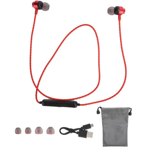 Écouteurs sans fil Bluetooth à tour de cou, écouteurs magnétiques sport à double oreillette, écouteurs pour la maison et l'extérieur (1/5)