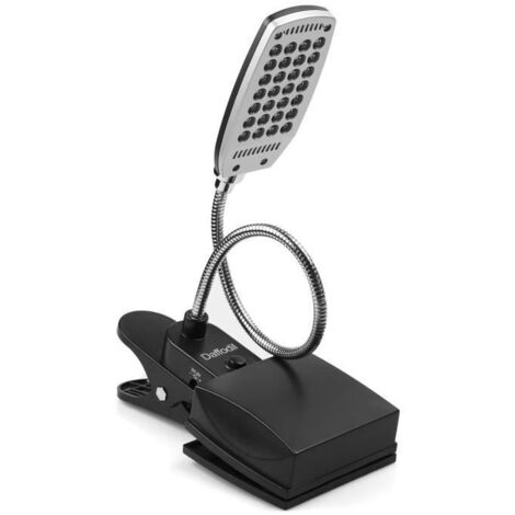 Lampe à pince LED USB - 28 Ampoules - Bras Flexible 26cm - 3 Modes Lumineux - Bureau et Chevet (1/4)