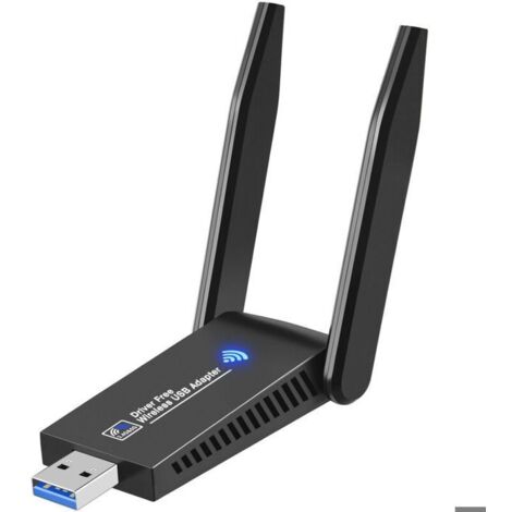 1 clé wifi, usb 3.0, double bande 2,4 ghz/5,8 ghz, 1300 mbps, pour pc - 1 clé wifi, usb 3.0, double bande 2,4 ghz/5,8 ghz, 1300 mbps, pour pc