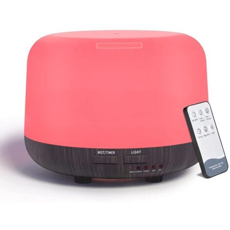 Humidificateur Ultrasonique 300ml - Grain De Bois - Minuterie Et LED - Aromathérapie Pour Chambre (1/5)