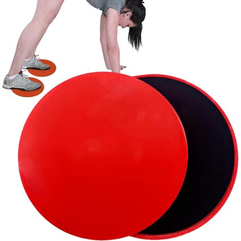 Disques Glissants - Lot de 2 - PP/EVA - Double Face - Musculation Sol - 20cm (1/5)