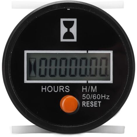 Compteur Horaire Mécanique - 1 Unité - ABS - Reset - 24-240V - Machines - Compteur Horaire Mécanique - 1 Unité - ABS - Reset - 24-240V - Machines (1/5)