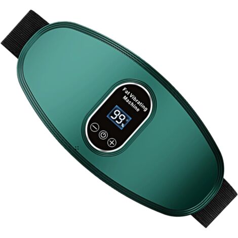 Ceinture De Massage - 1 Unité - Vert/Blanc - 6 Niveaux - Écran LCD - Abdomen/Taille/Jambes - 11,8x24cm (1/5)