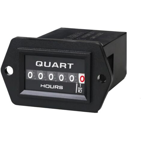 Compteur d'heures mécanique - 1 unité - Étanche IP65 - Sans batterie - Pour moteur et génératrice - AC 110-250V (1/5)