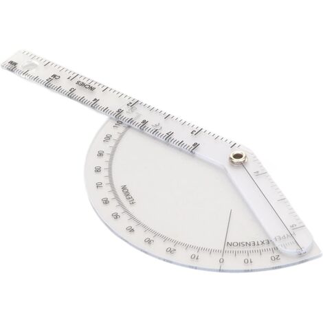 Goniomètre Orthopédique - 1 Pièce - Plastique Transparent - Mesure Articulaire 120 Degrés - Usage Médical Et Dessin - Outil Précis (1/5)