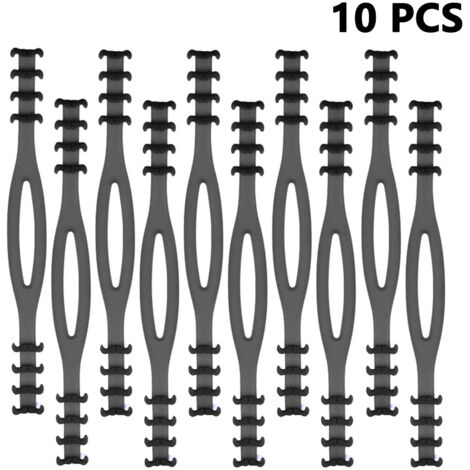 10pcs Boucle d'extension pour masque, crochet de masque réglable, rallonge les élastiques, soulage les douleurs aux oreilles, convient à diverses utilisations. (1/5)