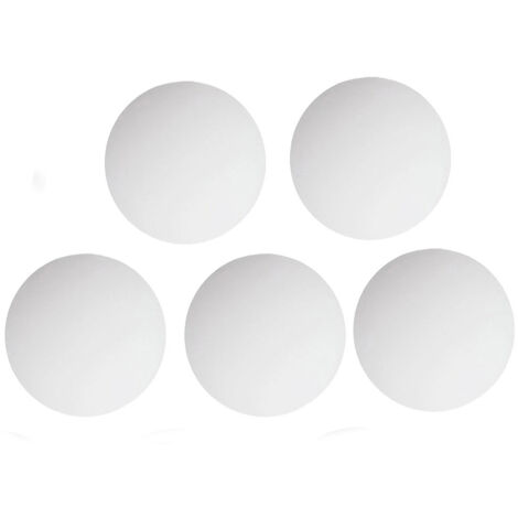 Lot de 5 butées de porte/protections murales en silicone, coussinets de poignée de porte auto-adhésifs, butées de poignée de porte en caoutchouc, adaptées aux cuisines et aux bureaux (blanc). (1/5)
