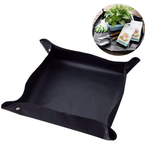 Ces tapis de plantation carrés en tissu Oxford imperméable sont parfaits pour le jardinage, le repiquage et la plantation. Pliables, ils peuvent également servir de tapis de travail, de tapis de balco (1/5)