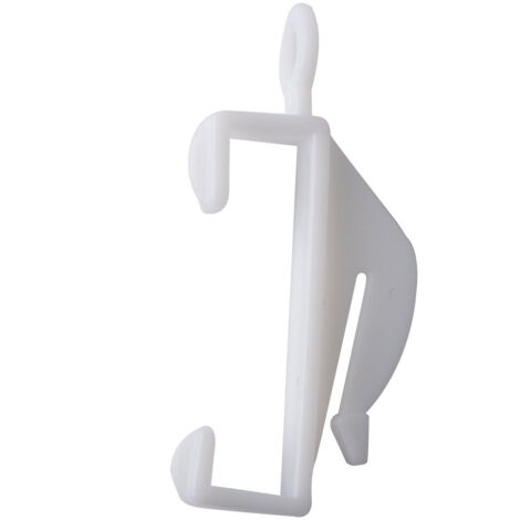 50 pinces à rideaux, en plastique, profondeur réglable, avec bloque-plis, longueur 48 mm (1/5)
