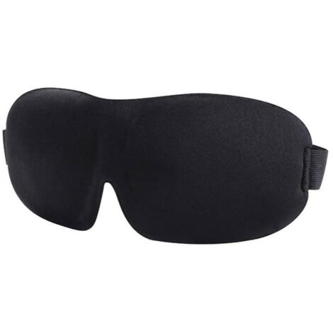 Masque de sommeil haut de gamme, design 3D immersif pour un sommeil doux et confortable. Unisexe, avec sangles élastiques pour un sommeil profond. Bloque totalement la lumière extérieure.